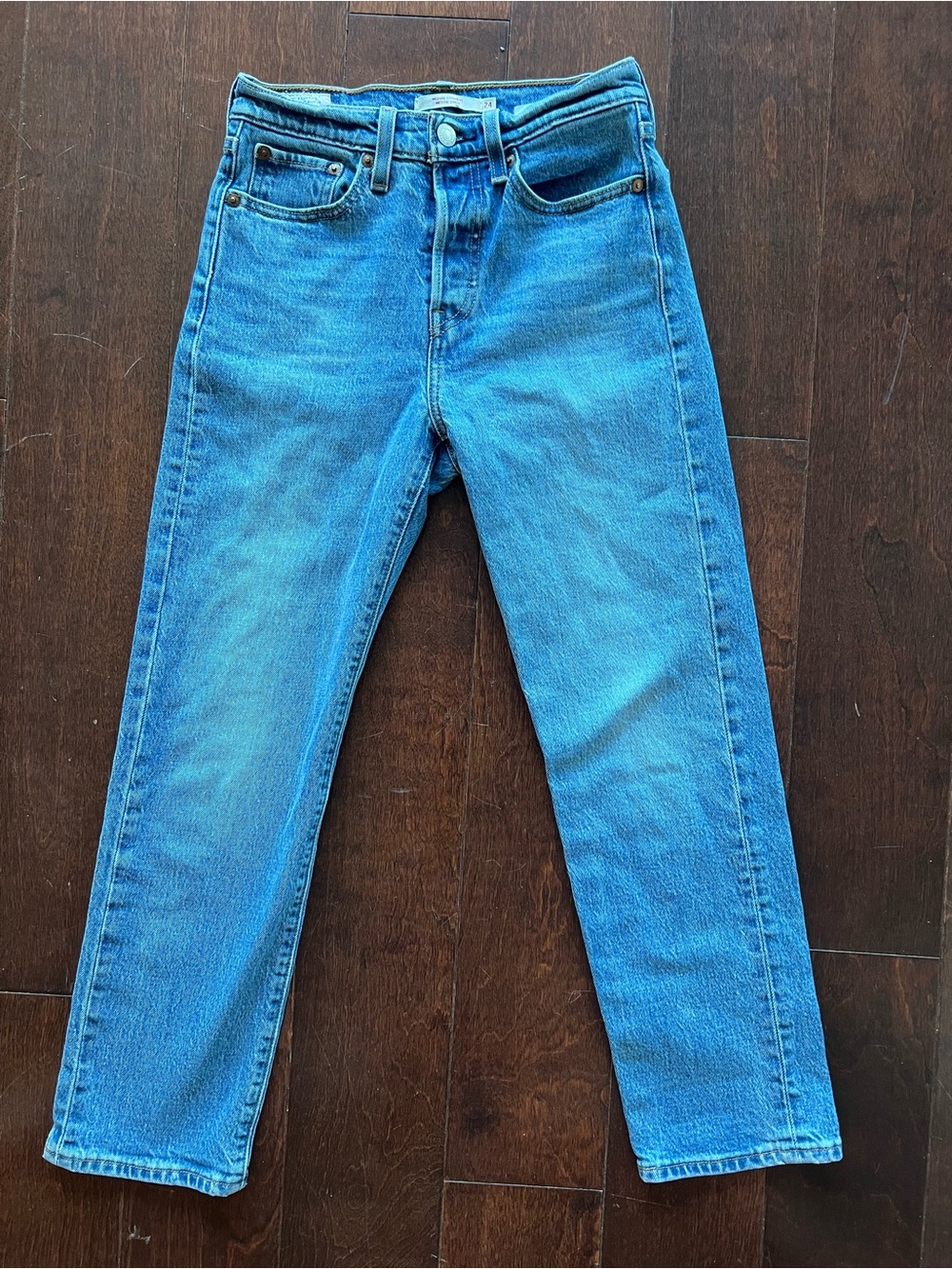 Levi's Wedgie Straight-Leg Jeans - Blue - Size 24